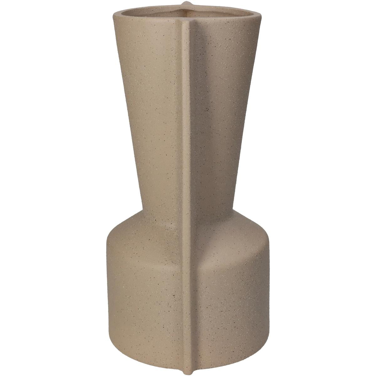 Βάζο ArteLibre Μπεζ Κεραμικό 13.5x12x24cm - Hippiehome.gr
