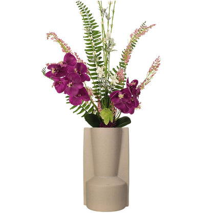 Βάζο ArteLibre Μπεζ Κεραμικό 13.5x12x24cm - Hippiehome.gr