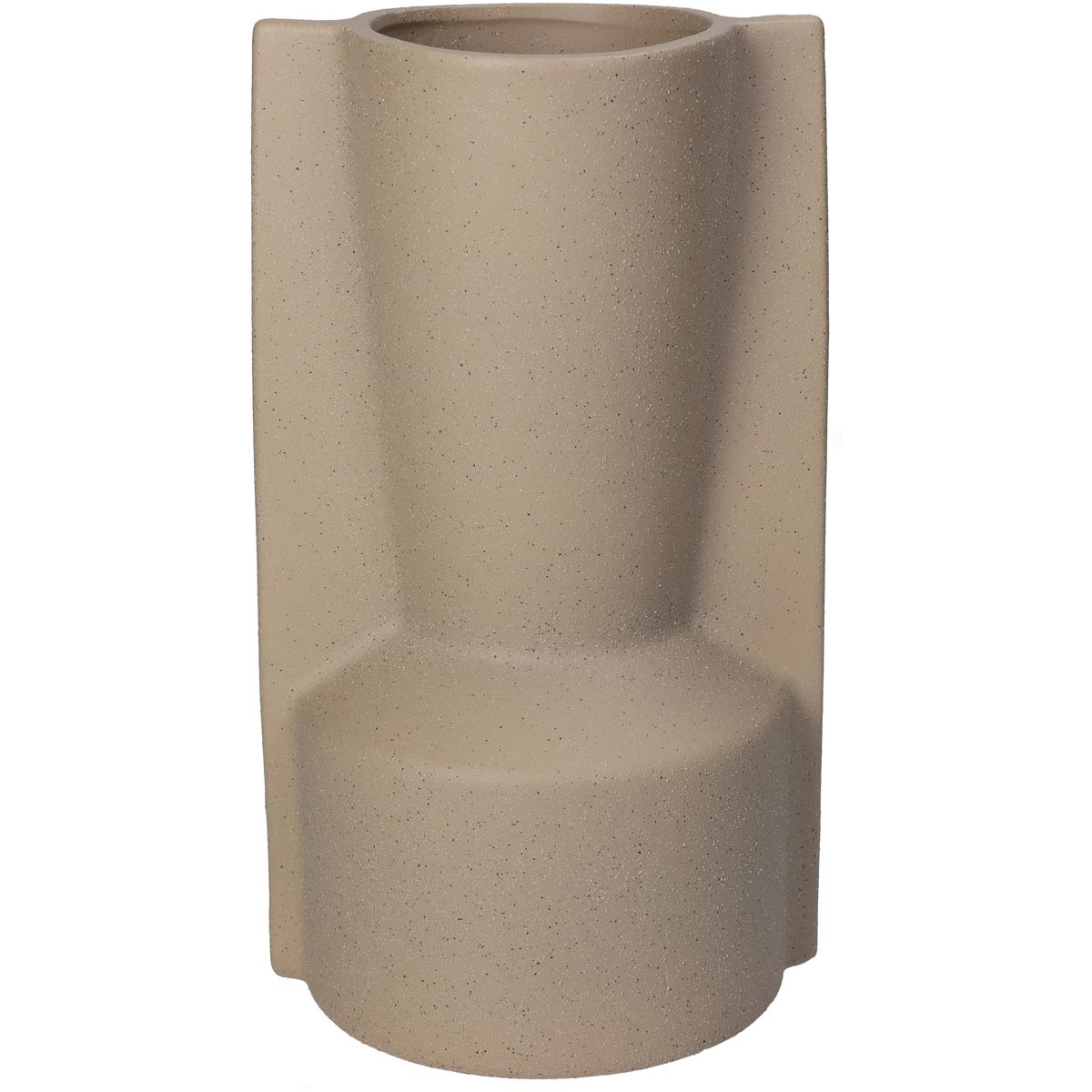 Βάζο ArteLibre Μπεζ Κεραμικό 13.5x12x24cm - Hippiehome.gr