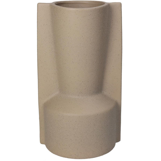 Βάζο ArteLibre Μπεζ Κεραμικό 13.5x12x24cm - Hippiehome.gr