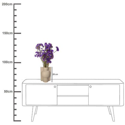 Βάζο ArteLibre Μπεζ Κεραμικό 20x18x28.5cm - Hippiehome.gr