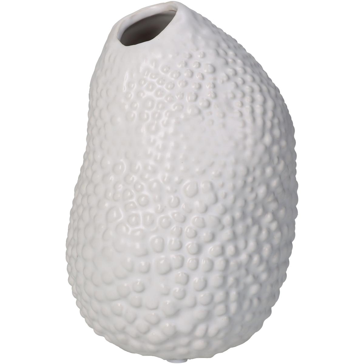 Βάζο ArteLibre Λευκό Κεραμικό 10x10x15cm - Hippiehome.gr