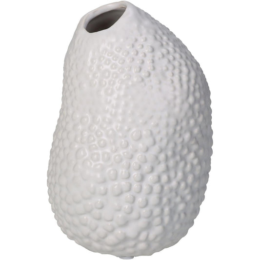 Βάζο ArteLibre Λευκό Κεραμικό 10x10x15cm - Hippiehome.gr