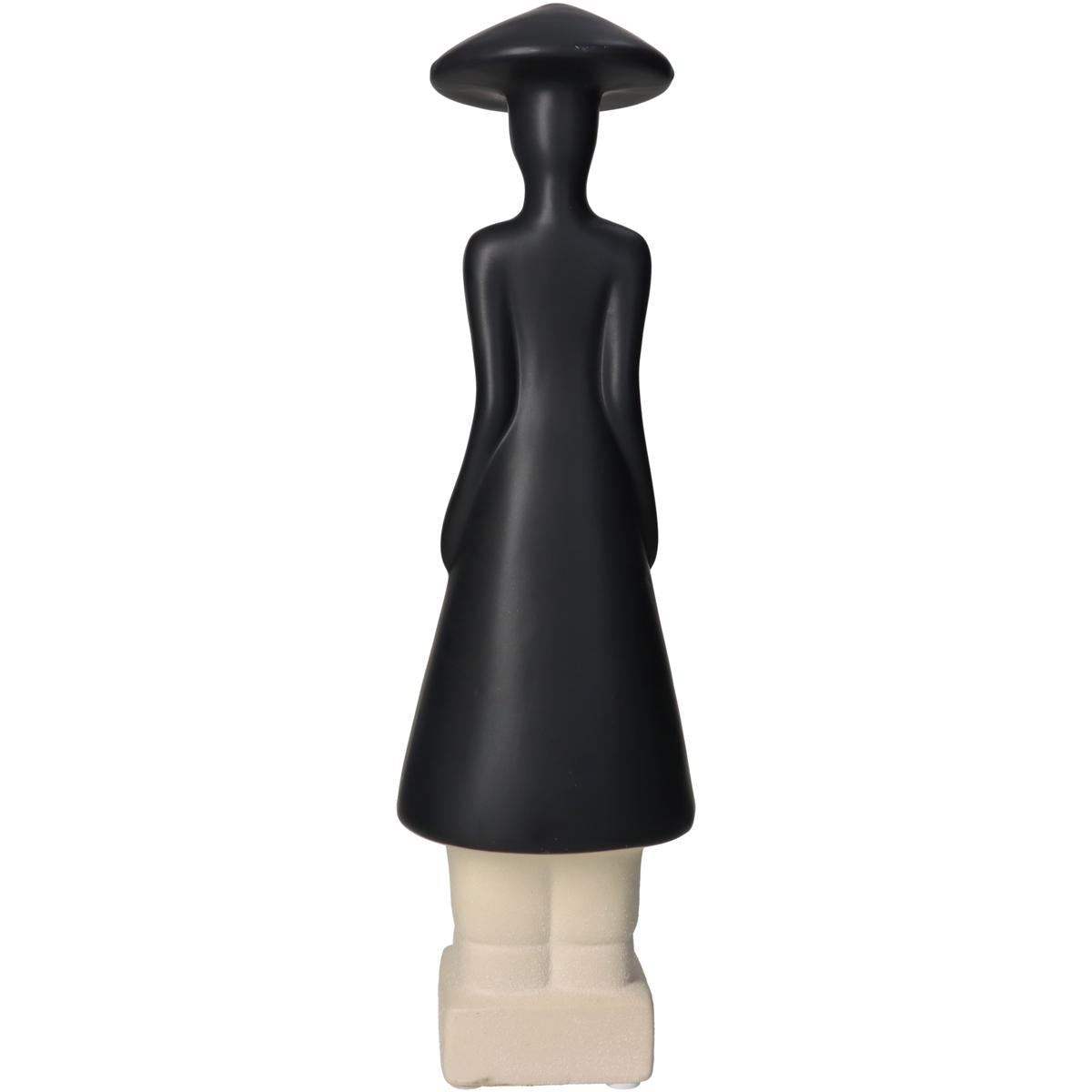 Διακοσμητικό ArteLibre Φιγούρα Άνθρωπος Κεραμικό Μαύρο 9x8x31.5cm - Hippiehome.gr