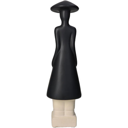 Διακοσμητικό ArteLibre Φιγούρα Άνθρωπος Κεραμικό Μαύρο 9x8x31.5cm - Hippiehome.gr