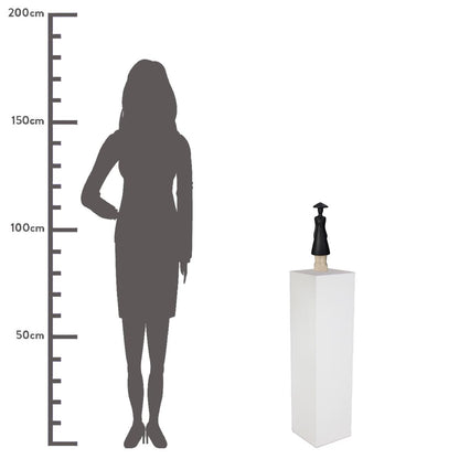 Διακοσμητικό ArteLibre Φιγούρα Άνθρωπος Κεραμικό Μαύρο 9x8x31.5cm - Hippiehome.gr