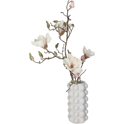 Βάζο ArteLibre Λευκό Κεραμικό 13.8x13.8x27.5cm - Hippiehome.gr