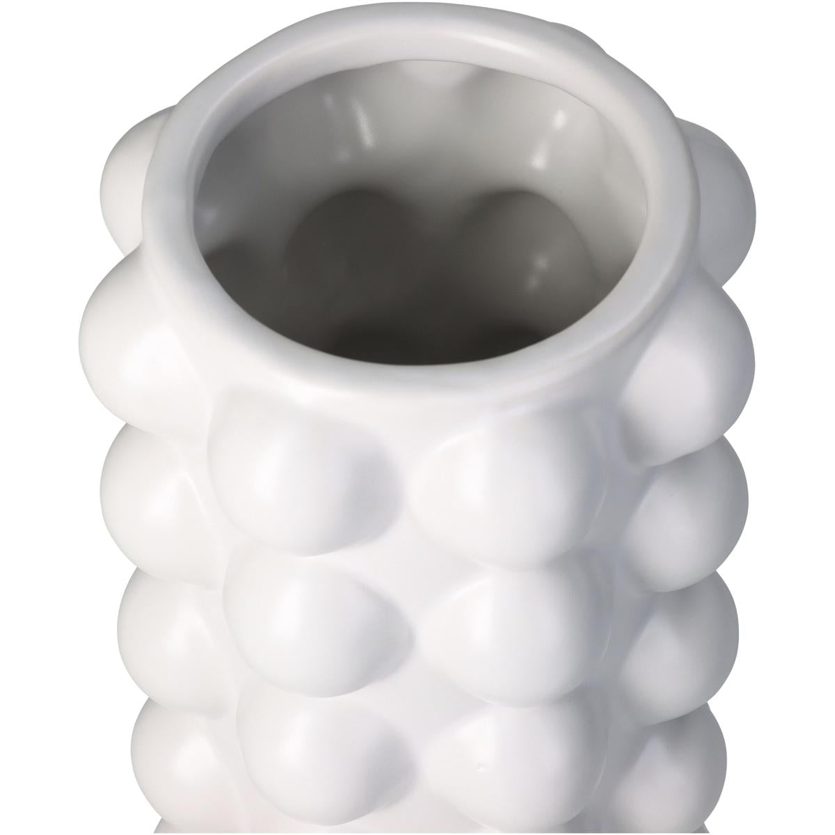 Βάζο ArteLibre Λευκό Κεραμικό 13.8x13.8x27.5cm - Hippiehome.gr