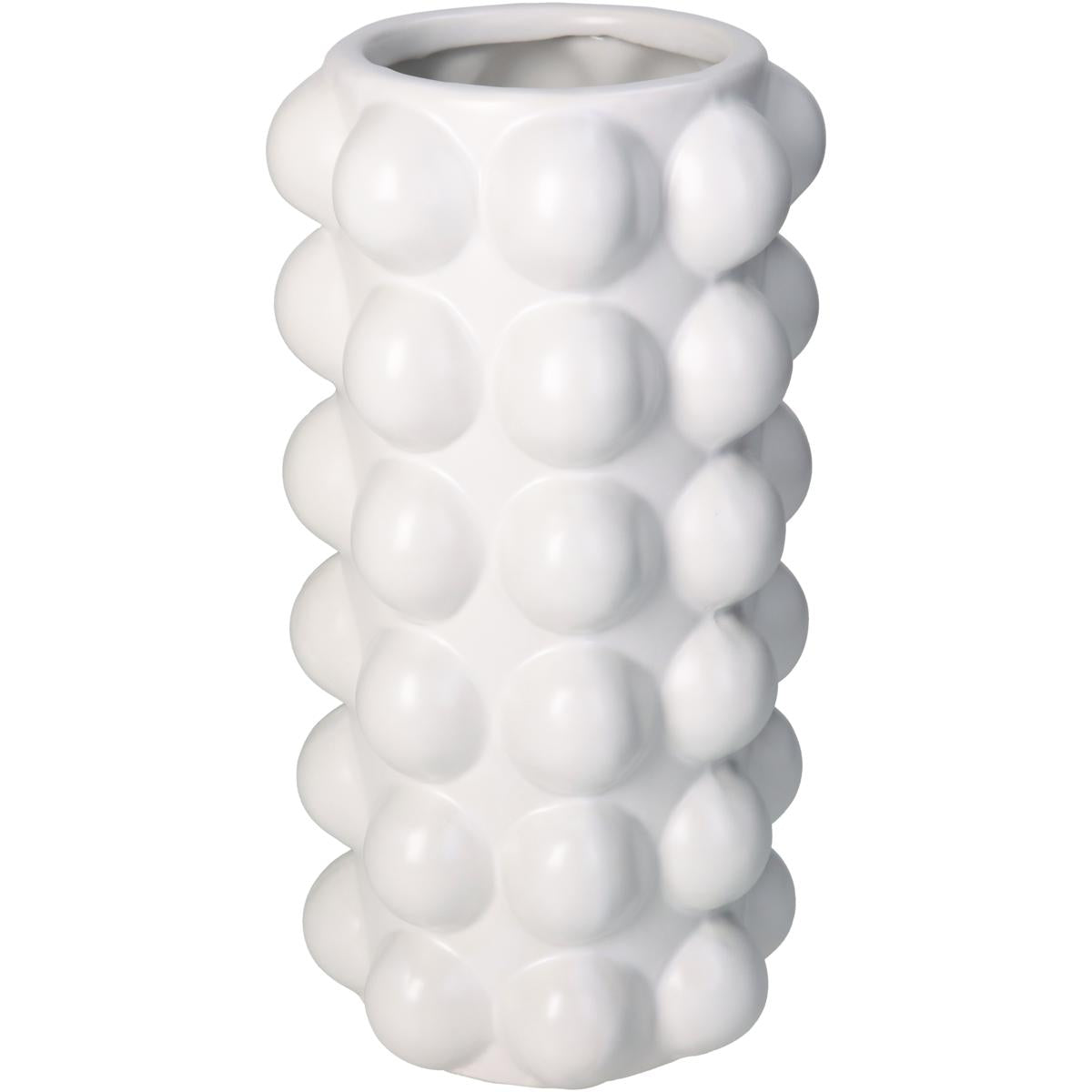 Βάζο ArteLibre Λευκό Κεραμικό 13.8x13.8x27.5cm - Hippiehome.gr