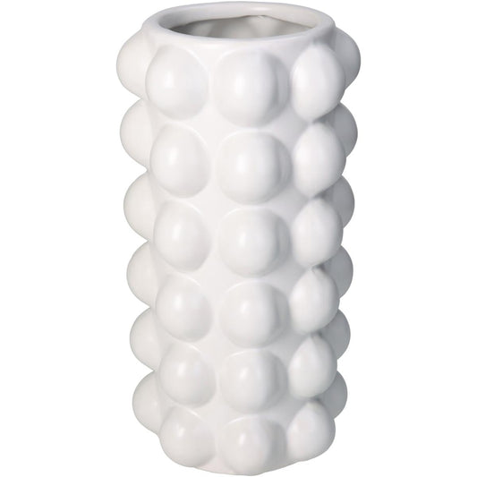 Βάζο ArteLibre Λευκό Κεραμικό 13.8x13.8x27.5cm - Hippiehome.gr