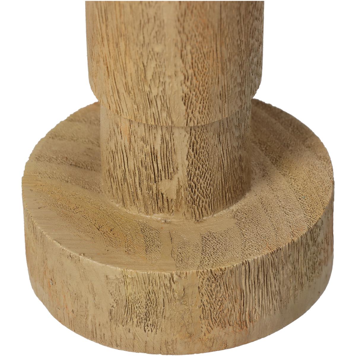 Κηροπήγιο ArteLibre Φυσικό Polyresin 7x7x23cm - Hippiehome.gr