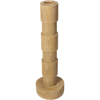 Κηροπήγιο ArteLibre Φυσικό Polyresin 7x7x23cm - Hippiehome.gr