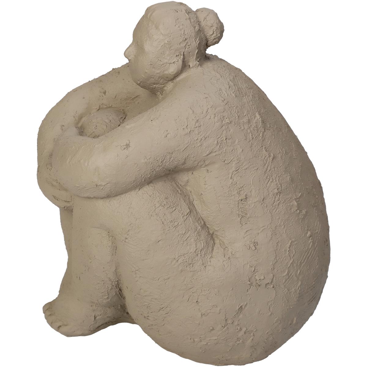 Διακοσμητικό ArteLibre Μεγάλη Γυναίκα Μπεζ Polyresin 14.5x14.5x16.5cm - Hippiehome.gr