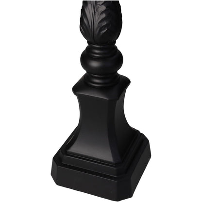Κηροπήγιο ArteLibre Μαύρο Polyresin 11.7x11.7x35.9cm - Hippiehome.gr