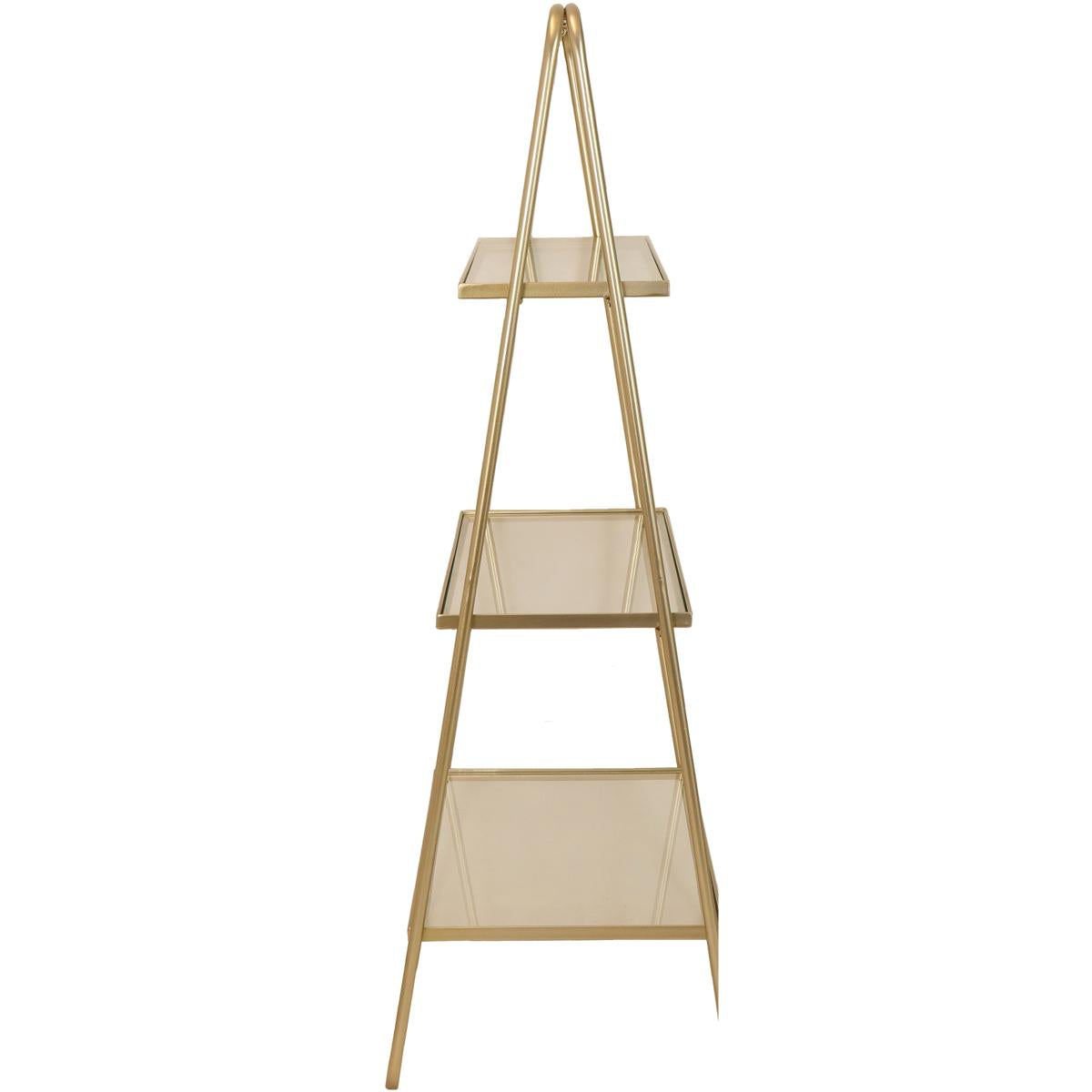 Ραφιέρα ArteLibre Χρυσό Μέταλλο 57x37x110cm - Hippiehome.gr