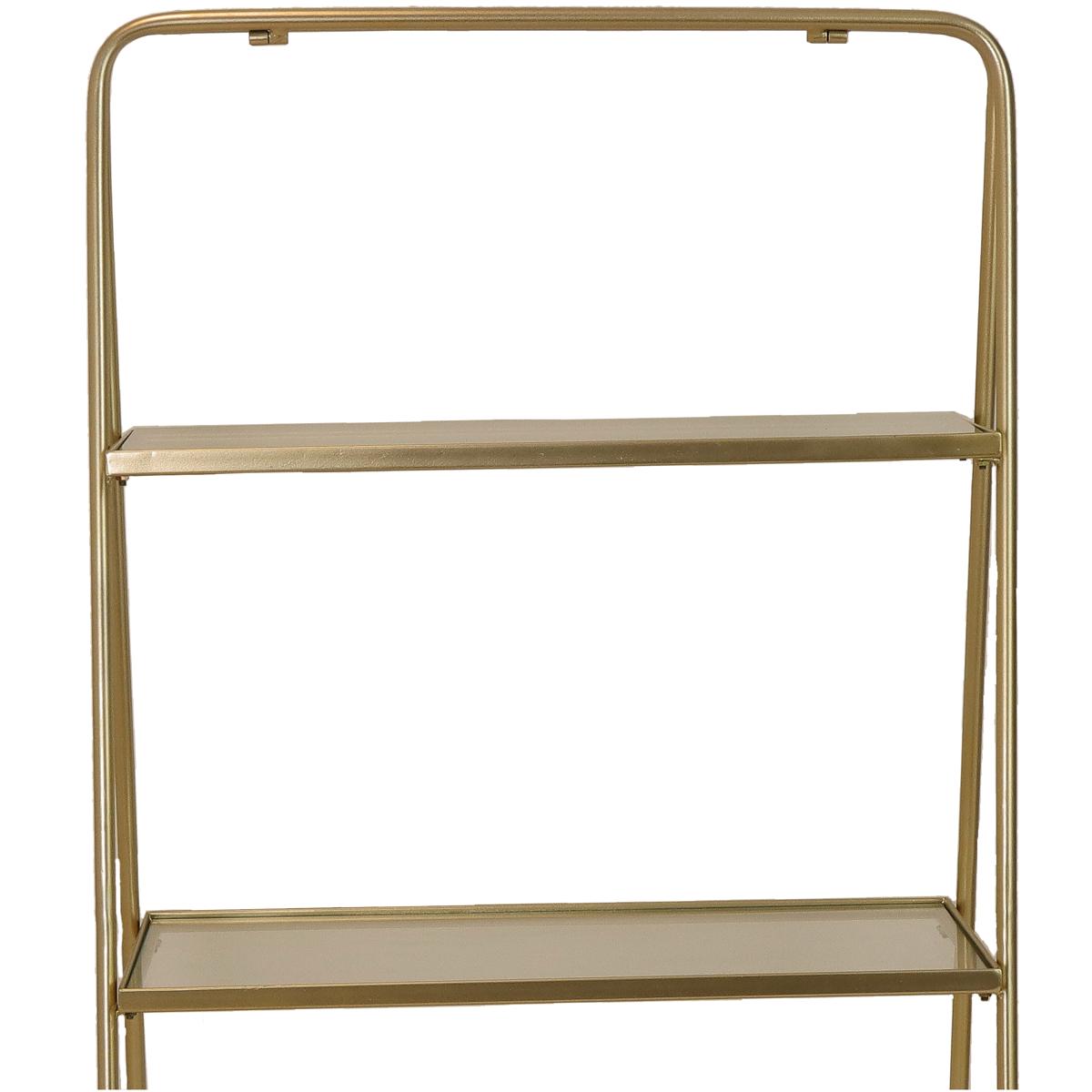 Ραφιέρα ArteLibre Χρυσό Μέταλλο 57x37x110cm - Hippiehome.gr