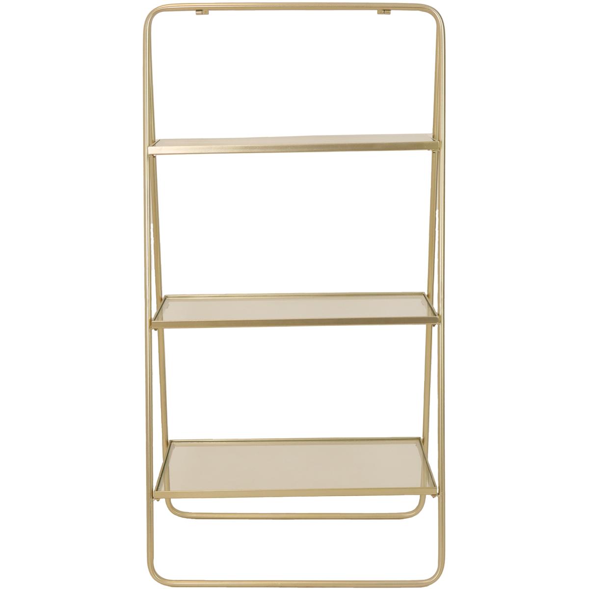 Ραφιέρα ArteLibre Χρυσό Μέταλλο 57x37x110cm - Hippiehome.gr