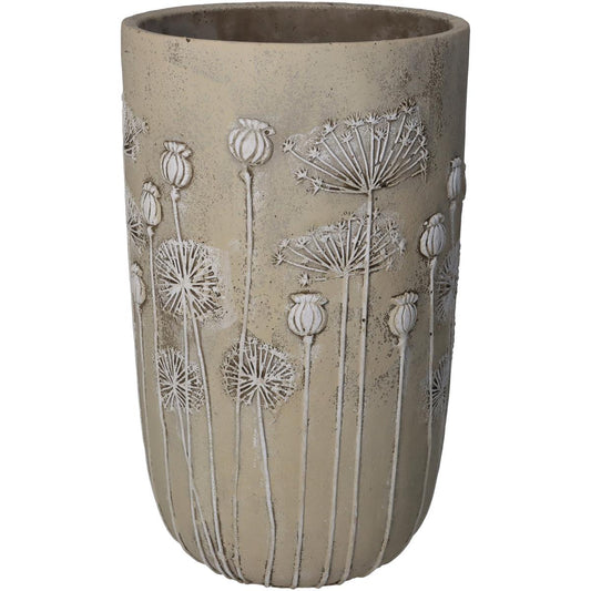 Κασπώ ArteLibre Λουλούδια Ιβουάρ Τσιμέντο 18x18x30cm - Hippiehome.gr