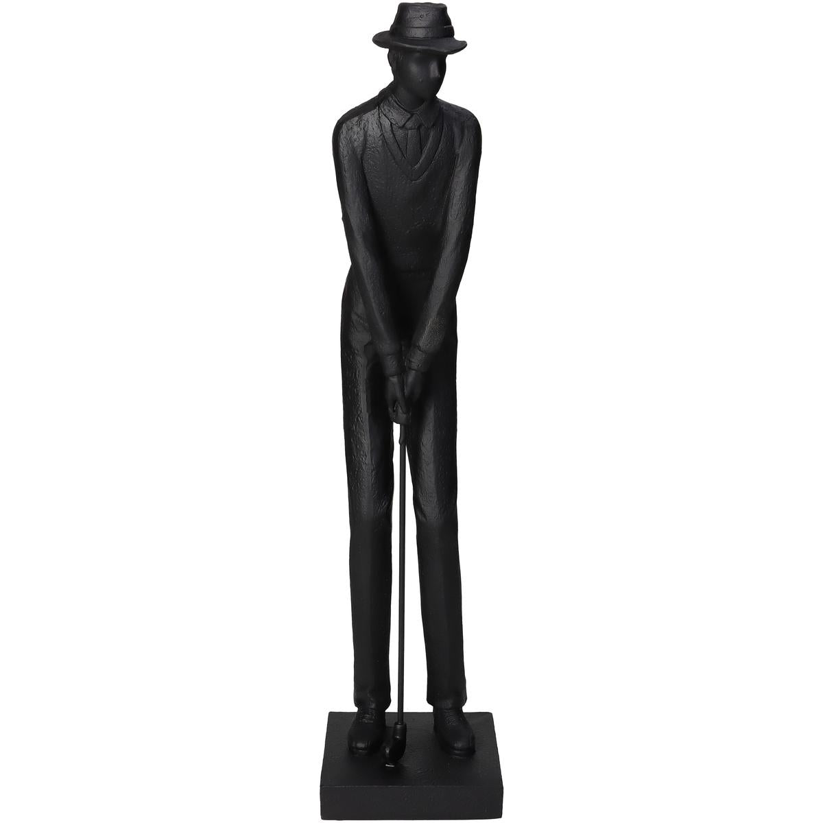 Διακοσμητικό ArteLibre Παίχτης του Γκολφ Μαύρο Polyresin 9.5x8.5x37.5cm - Hippiehome.gr