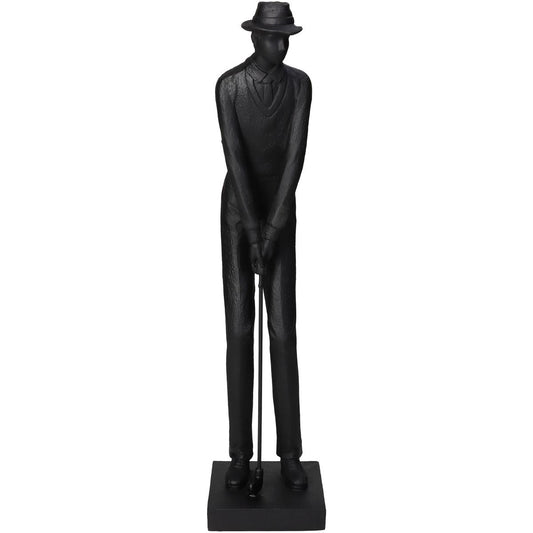 Διακοσμητικό ArteLibre Παίχτης του Γκολφ Μαύρο Polyresin 9.5x8.5x37.5cm - Hippiehome.gr