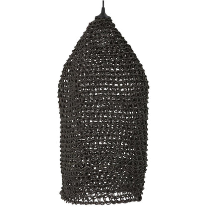 Καπέλο Φωτιστικού ArteLibre Μαύρο Χαρτί 30x30x65cm - Hippiehome.gr