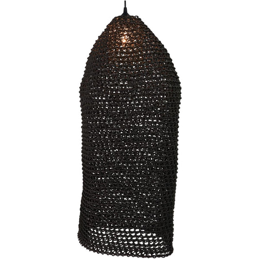 Καπέλο Φωτιστικού ArteLibre Μαύρο Χαρτί 35x35x80cm - Hippiehome.gr