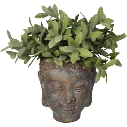 Κασπώ ArteLibre Βούδας Καφέ Τσιμέντο 15x13.5x16.5cm - Hippiehome.gr