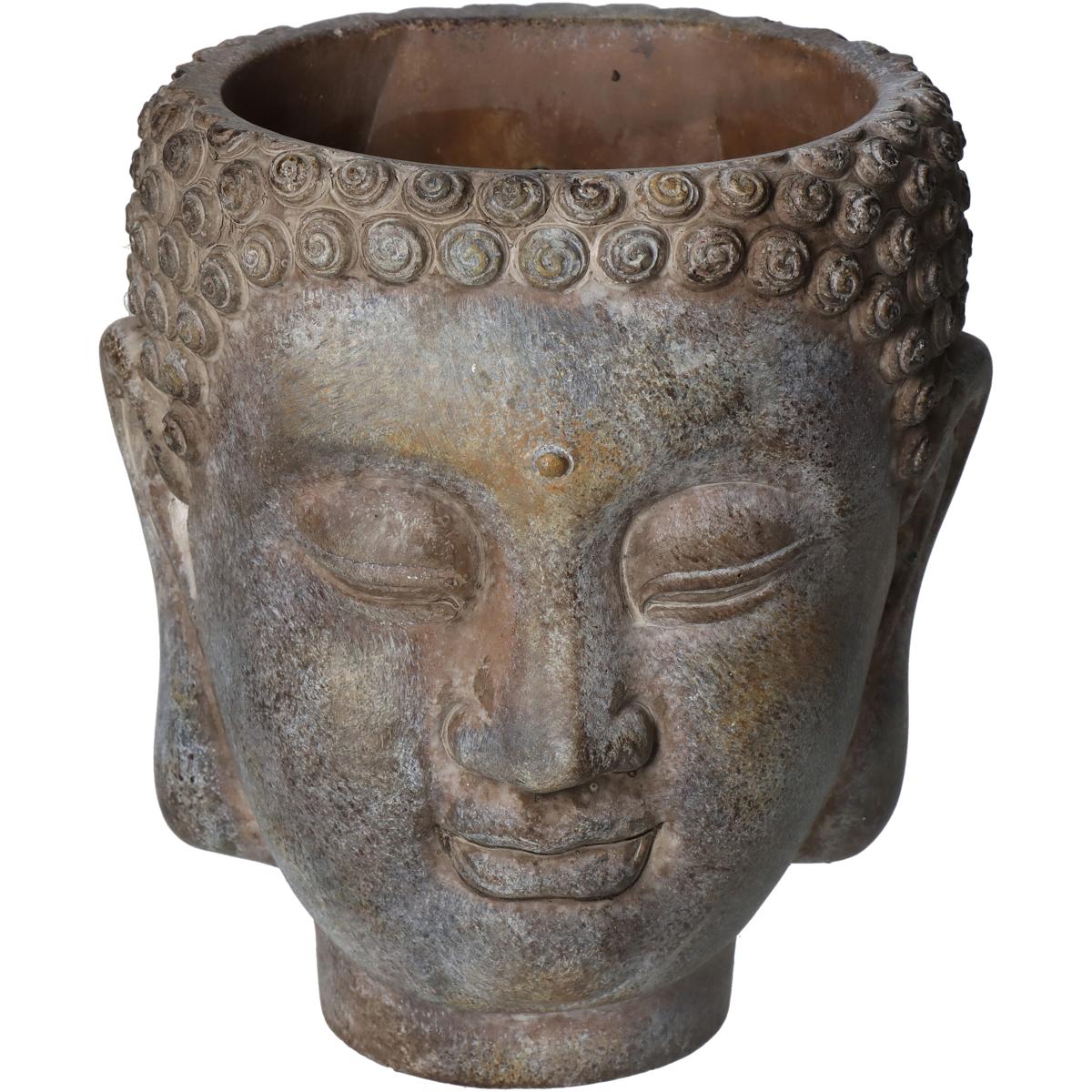 Κασπώ ArteLibre Βούδας Καφέ Τσιμέντο 15x13.5x16.5cm - Hippiehome.gr