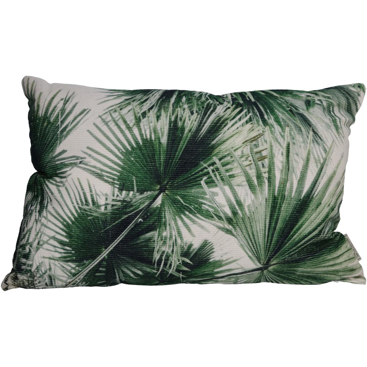 Μαξιλάρι ArteLibre Φύλλα Φοίνικα Πράσινο Βαμβακερό 40x60cm - Hippiehome.gr