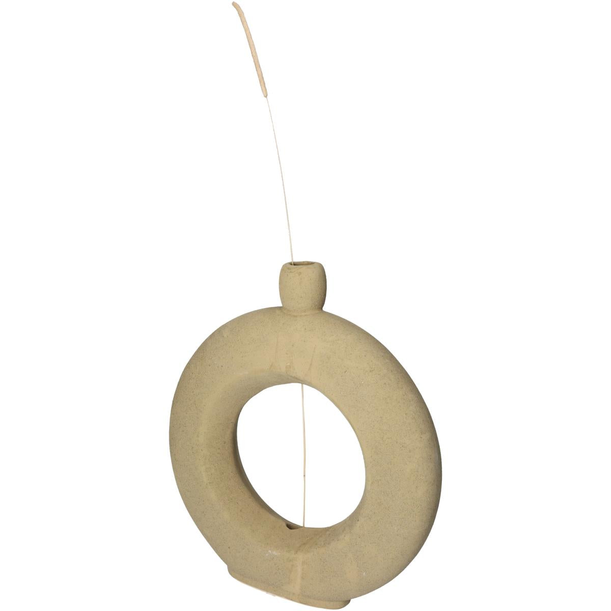 Βάζο ArteLibre Καφέ Κεραμικό 27x5.6x30.5cm - Hippiehome.gr