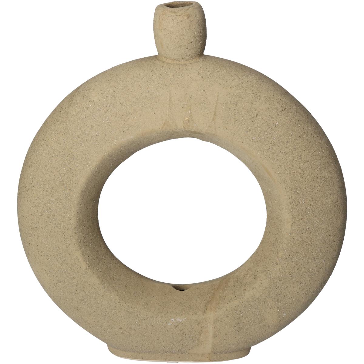 Βάζο ArteLibre Καφέ Κεραμικό 27x5.6x30.5cm - Hippiehome.gr