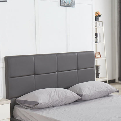 Κρεβάτι ArteLibre ANEMONE Γκρι PU 216x160.5x93cm (Στρώμα 150x200cm) - Hippiehome.gr