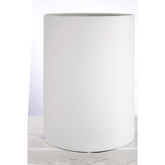 Λάμπα Επιτραπέζια Με Διακόσμηση Πρόσωπο Λευκό Πορσελάνη 10x18x28.5cm - Hippiehome.gr