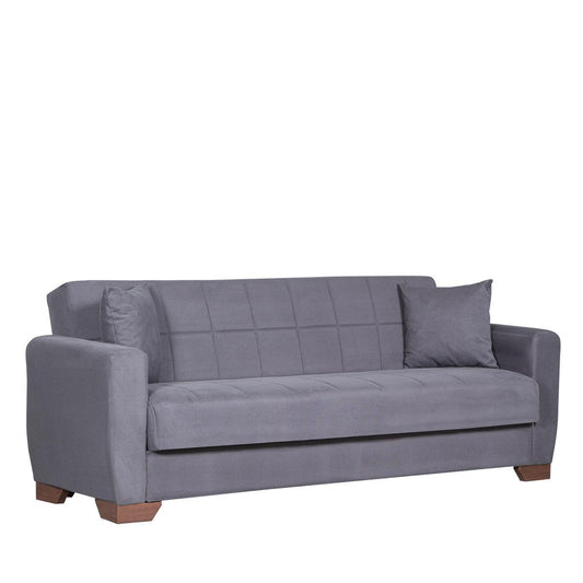 Καναπές Κρεβάτι Τριθέσιος DIEGO 3S Γκρι 213x78x80cm - Hippie Home 