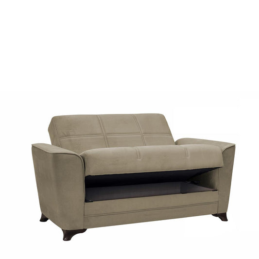 Καναπές Κρεβάτι Διθέσιος JULIAN 2S Ανοιχτό Καφέ 172x85x90cm - Hippiehome.gr