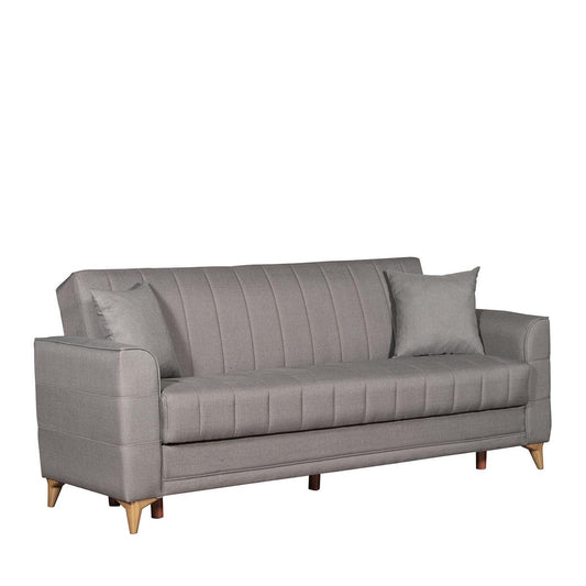 Καναπές Κρεβάτι Τριθέσιος GERARDO Καφέ 210x68x95cm - Hippie Home 