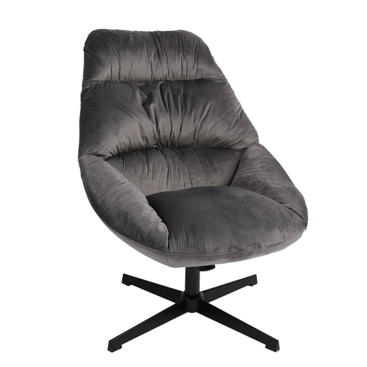 Πολυθρόνα CHANTIERI Γκρι Ύφασμα/Μέταλλο 94x71x83cm - Hippiehome.gr