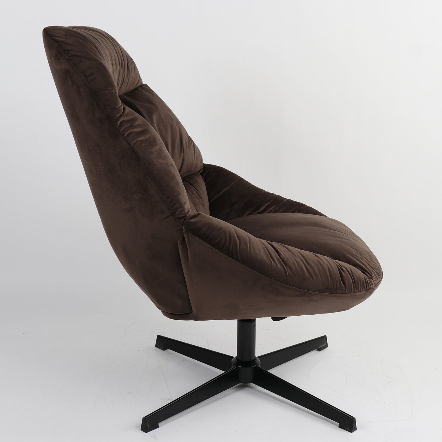 Πολυθρόνα CHANTIERI Καφέ Ύφασμα/Μέταλλο 94x71x83cm - Hippiehome.gr