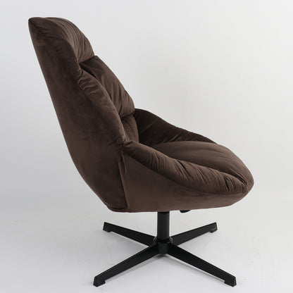 Πολυθρόνα CHANTIERI Καφέ Ύφασμα/Μέταλλο 94x71x83cm - Hippiehome.gr