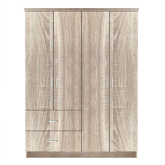 Ντουλάπα HOYA WAX Φυσικό Χρώμα 119x42x181cm - Hippiehome.gr