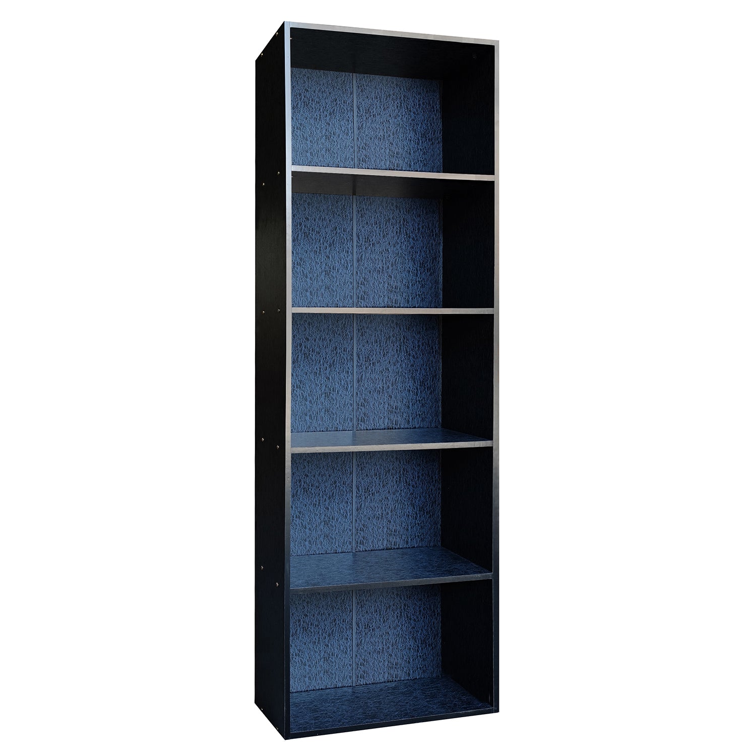 Βιβλιοθήκη VANJA Μαύρο Μοριοσανίδα/Μελαμίνη 60x24x170cm - Hippiehome.gr