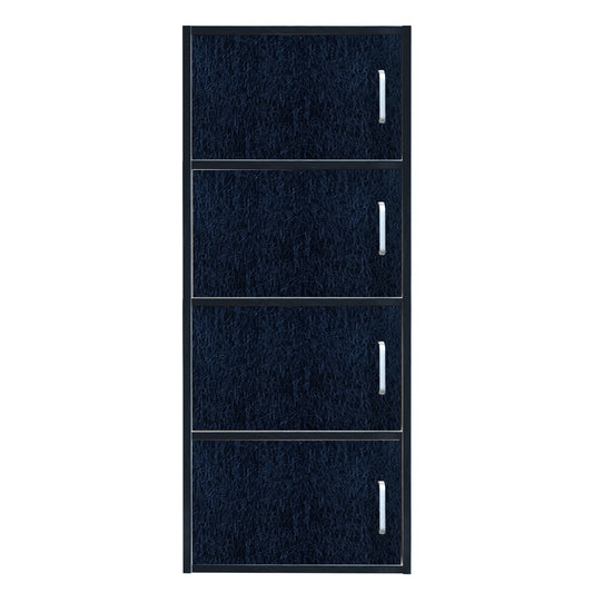 Ντουλάπα BEGONIA Μαύρο Μοριοσανίδα/Μελαμίνη 42x30x106.2cm - Hippiehome.gr