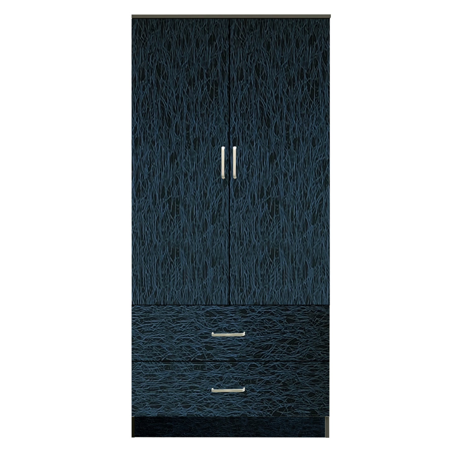 Ντουλάπα SWALLOWTAIL Μαύρο Μοριοσανίδα/Μελαμίνη 80x50x180cm - Hippiehome.gr