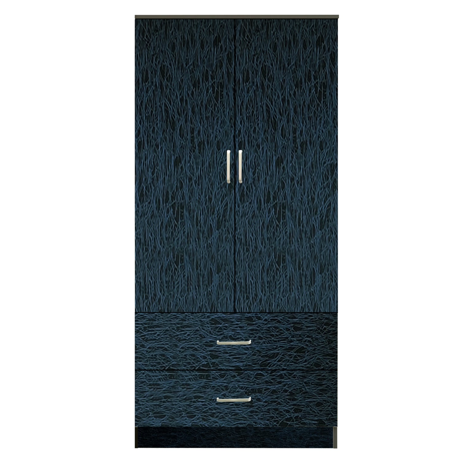 Ντουλάπα SWALLOWTAIL Μαύρο Μοριοσανίδα/Μελαμίνη 80x50x180cm - Hippiehome.gr