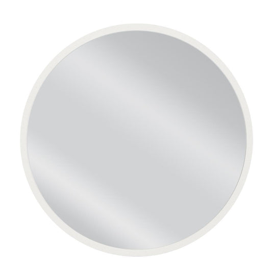 Καθρέπτης Τοίχου MAKUR Λευκό Μοριοσανίδα/Γυαλί 60x60cm - Hippie Home 
