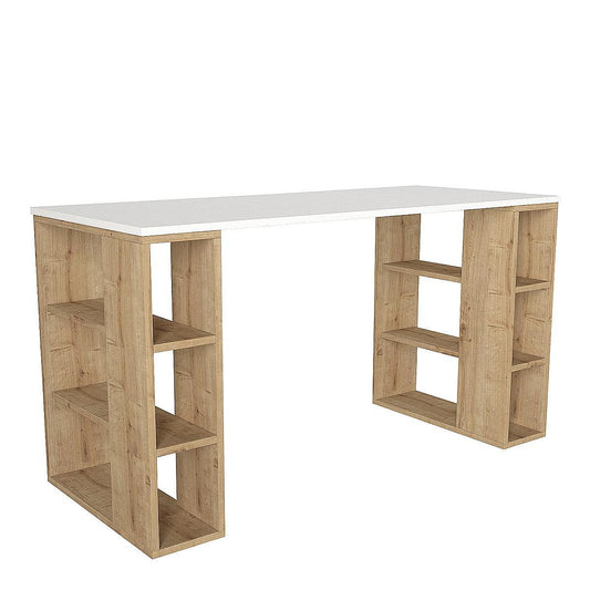 Γραφείο WIMSEY Λευκό/Sapphire Μοριοσανίδα/Μελαμίνη 140x60x74cm - Hippiehome.gr