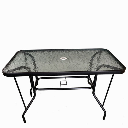Τραπέζι Μεταλλικό Serefina Μαύρο 100x60x70cm - Hippie Home 