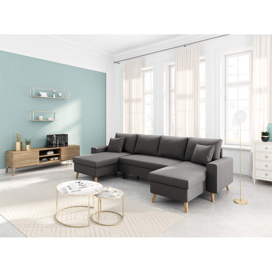 Καναπές Πολυμορφικός LEMPA Γκρι 295x148x86cm - Hippiehome.gr