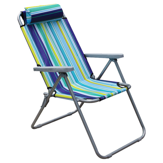 Καρέκλα Παραλίας Μέταλλο/Ύφασμα 36x45x90cm - Hippie Home 