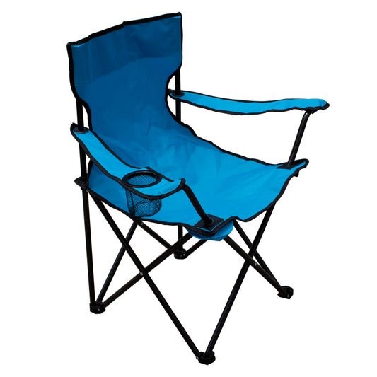 Καρέκλα Παραλίας Μπλε Μέταλλο/Ύφασμα 50x50x80cm - Hippie Home 
